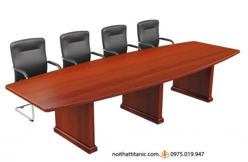 Bàn Họp Oval Xoan Đào Hiện Đại